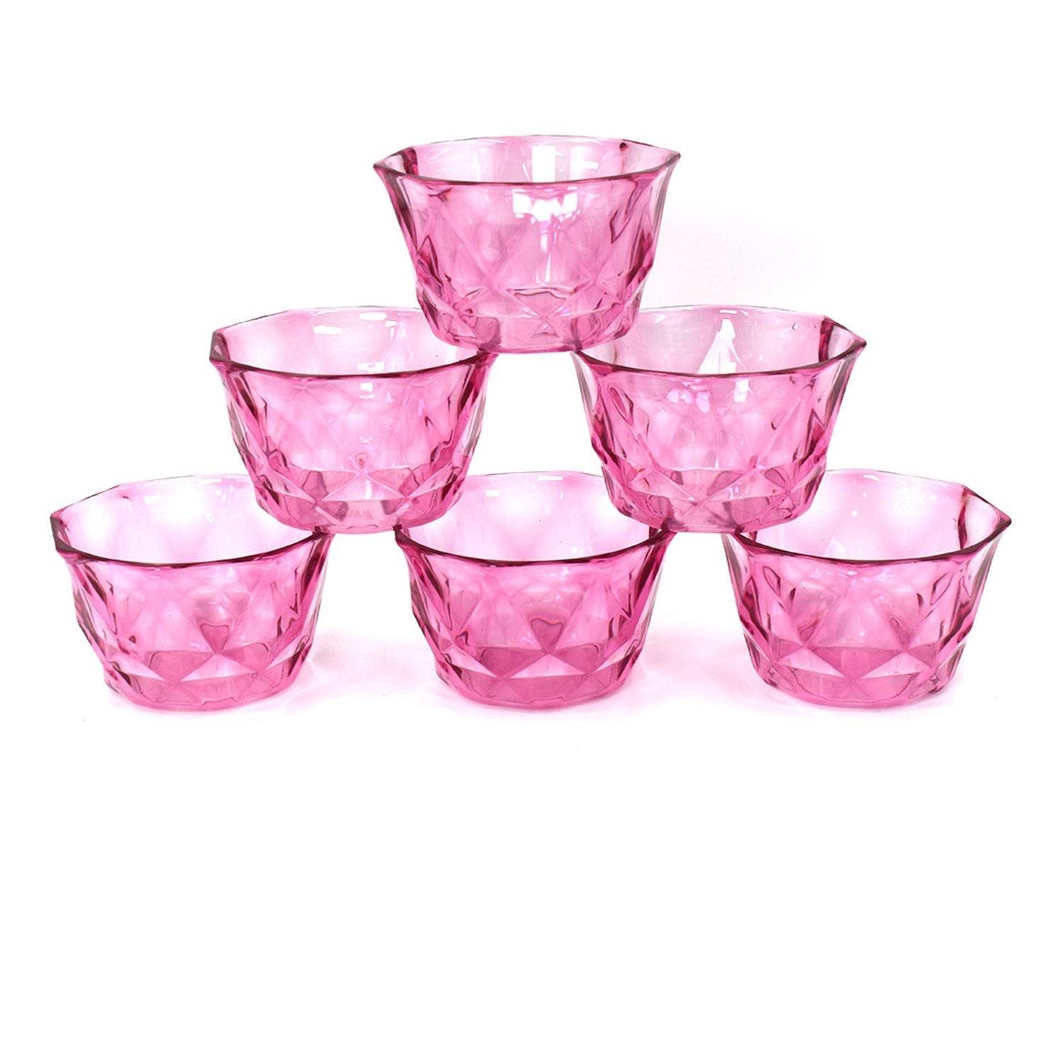 6pc Diamond shape ice cream bowl set - infinityexculsivestore.com