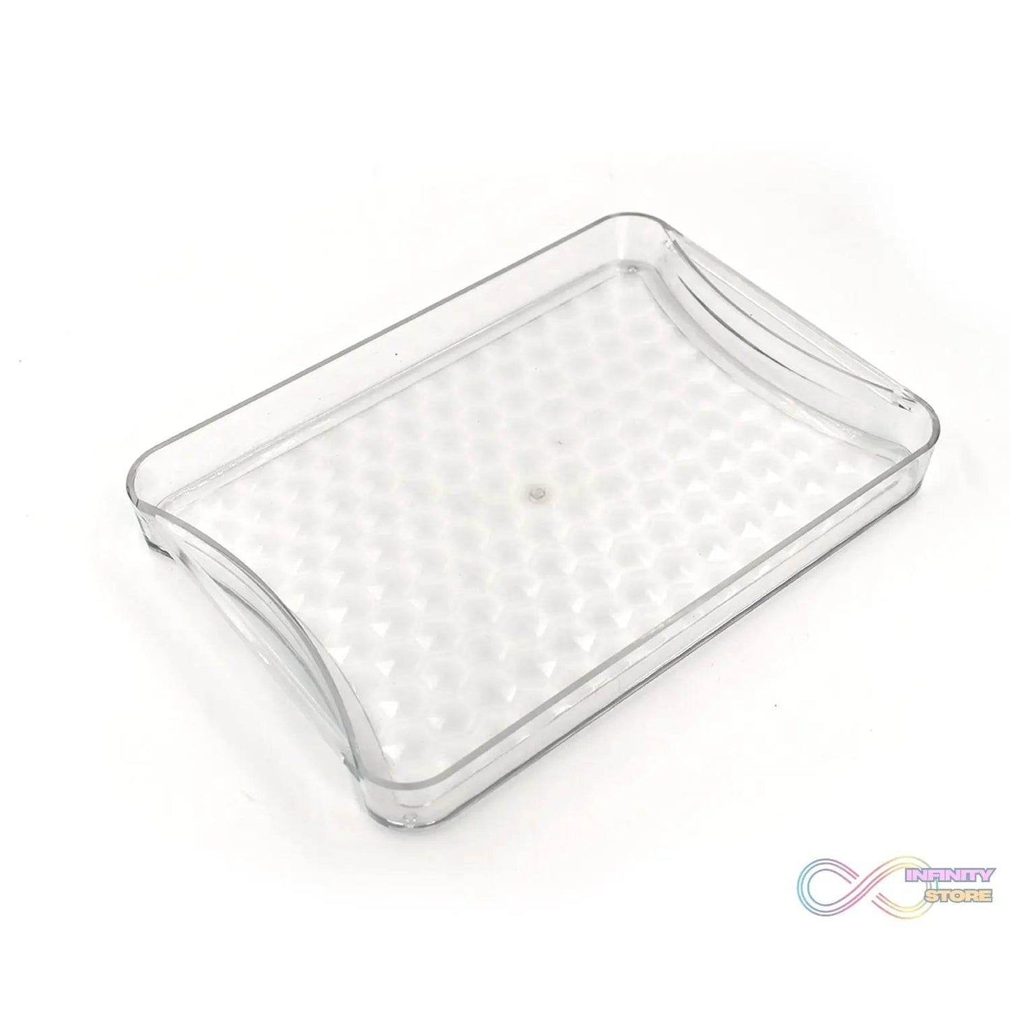6pc Glasses Set With tray Stylish Transparent Water Glass / Juice Glass / Beer Glass / Wine Glass Plastic Glass Set - infinityexculsivestore.com