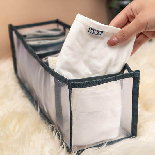 7 Grid Clothes Organizer for Wardrobe Storage - infinityexculsivestore.com