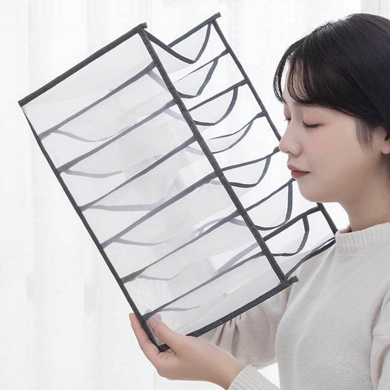 7 Grid Clothes Organizer for Wardrobe Storage - infinityexculsivestore.com