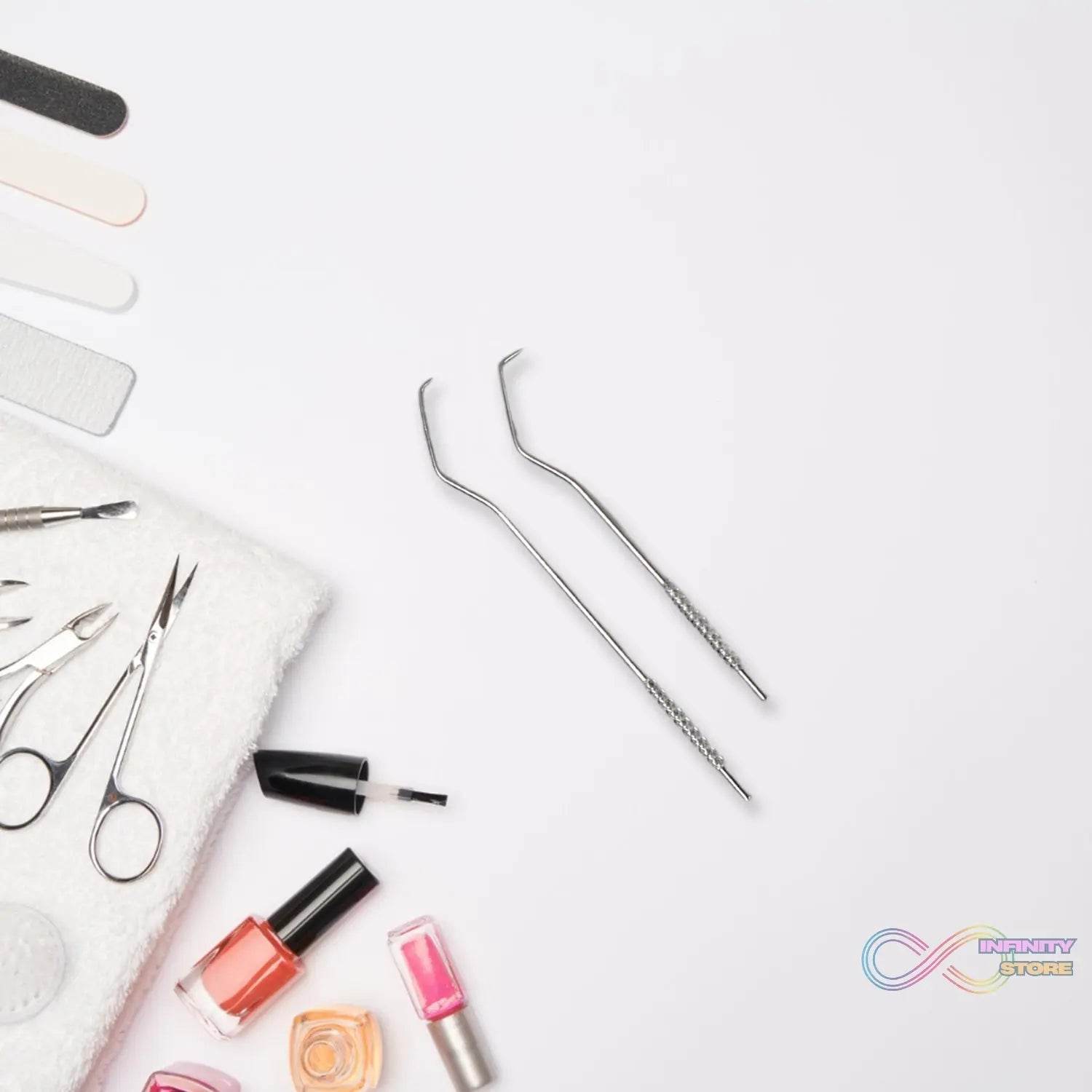 7 IN 1 STAINLESS STEEL TOOTHPICK FLOSSIER SET (1 SET / With Case) - infinityexculsivestore.com