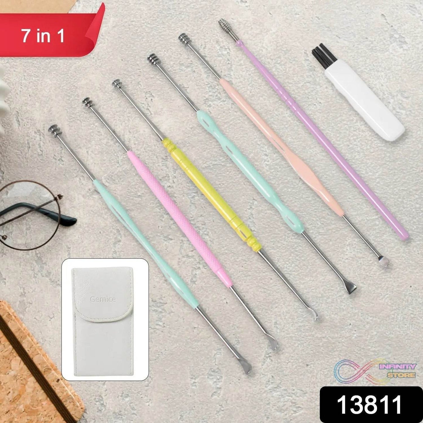 7 Pcs Earwax Removal Kit | Ear Cleansing Tool Set - infinityexculsivestore.com