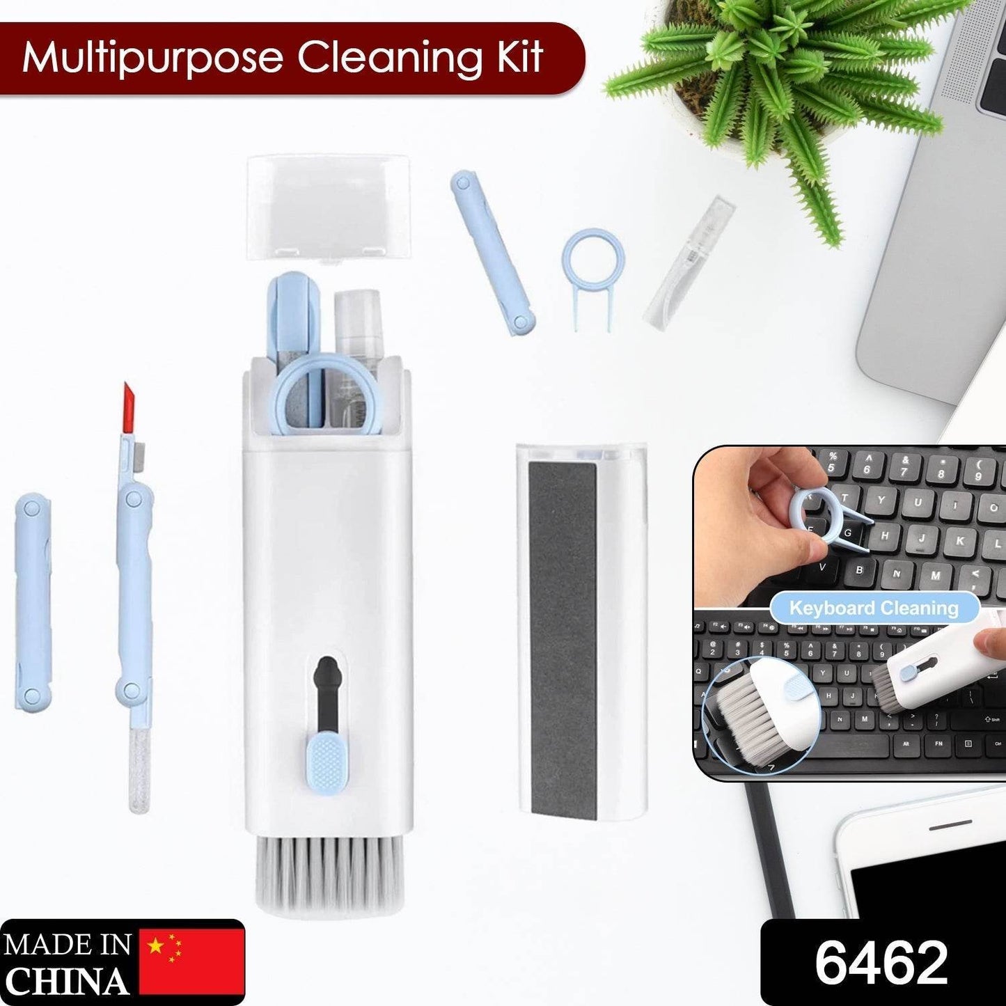 7 in 1 Electronic Cleaner kit, Cleaning Kit for Monitor Keyboard Airpods, Screen Dust Brush Including Soft Sweep, Swipe, Airpod Cleaner Pen, Key Puller and Spray Bottle 02 - infinityexculsivestore.com
