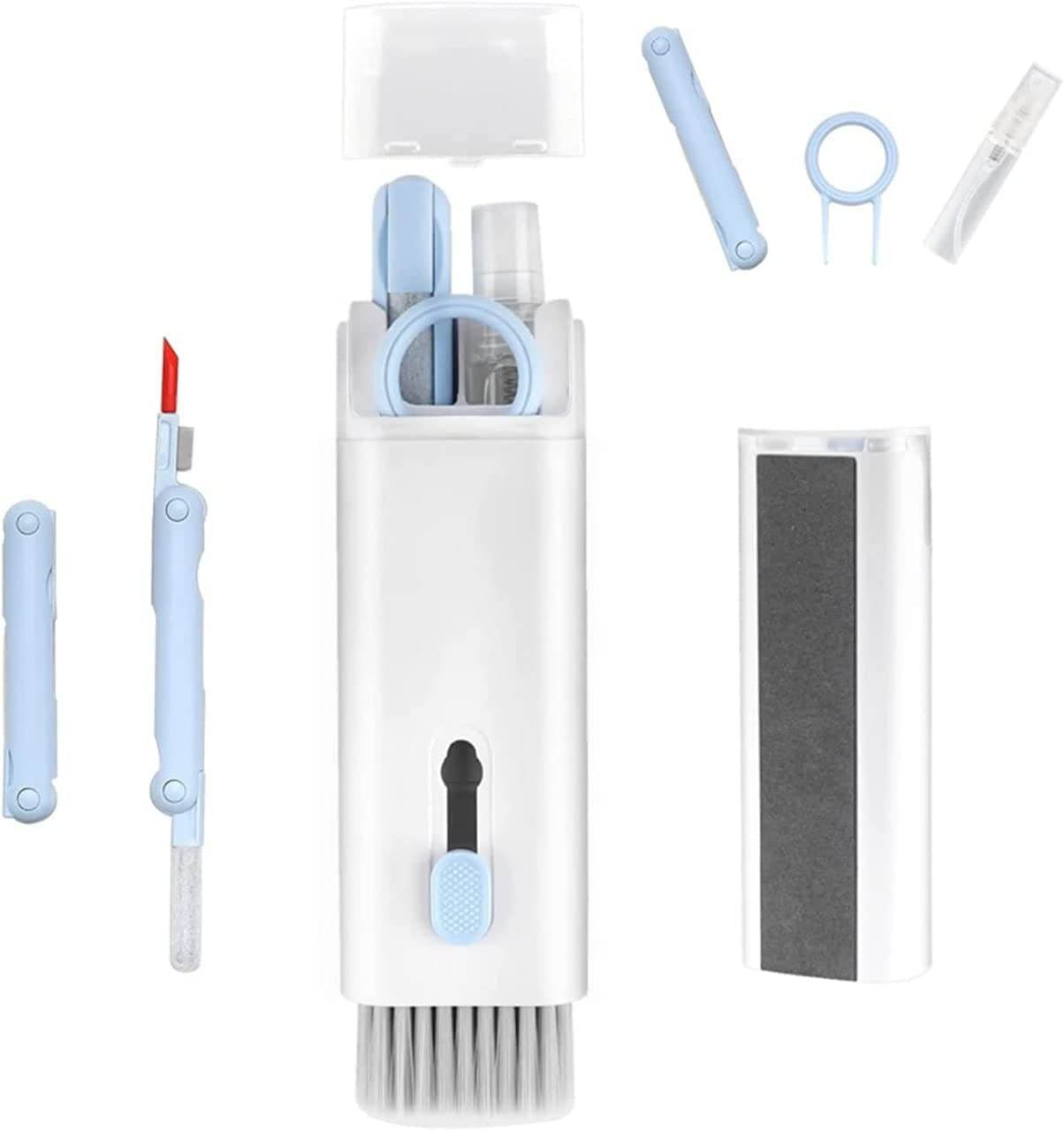 7 in 1 Electronic Cleaner kit, Cleaning Kit for Monitor Keyboard Airpods, Screen Dust Brush Including Soft Sweep, Swipe, Airpod Cleaner Pen, Key Puller and Spray Bottle 02 - infinityexculsivestore.com