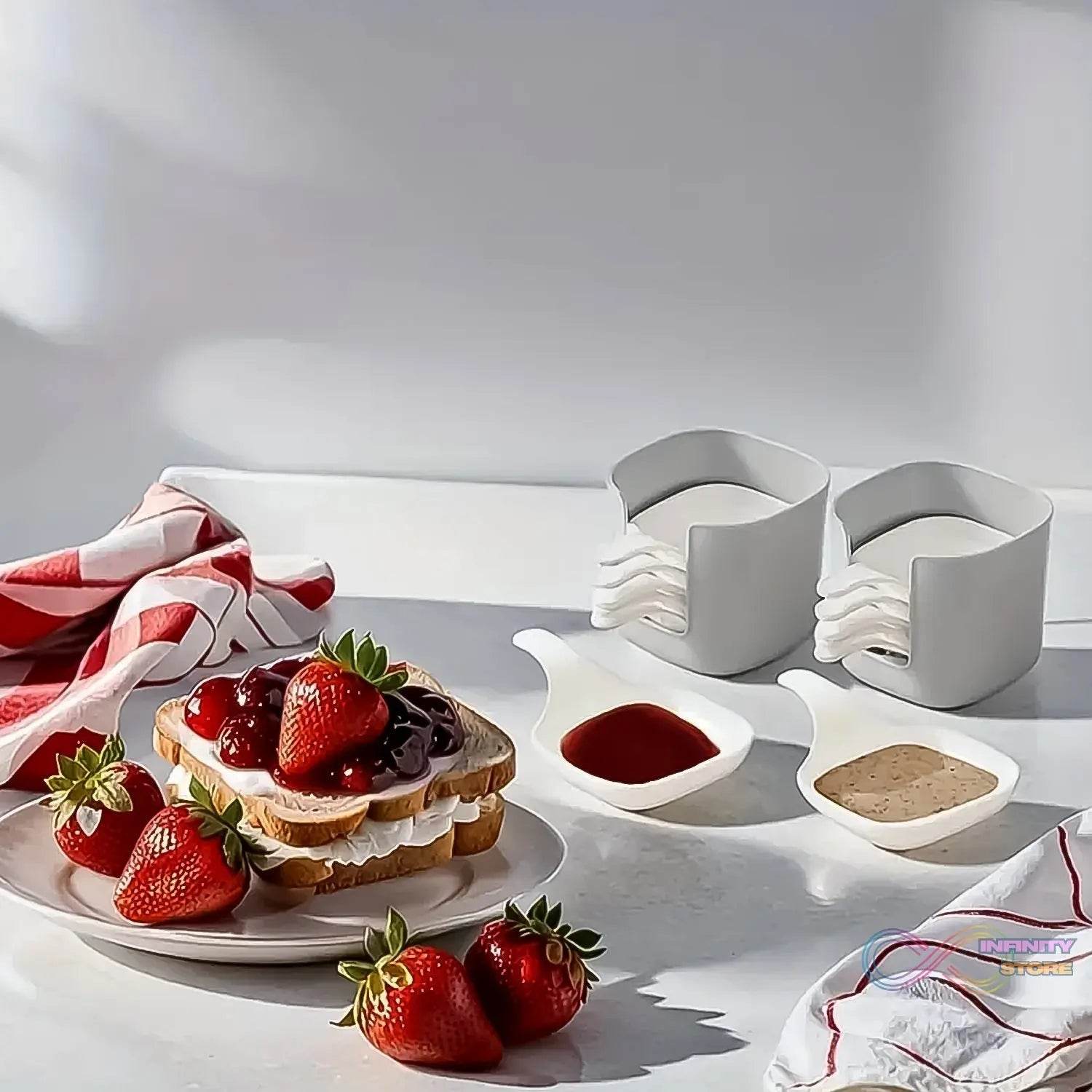 7 in 1 Side Dish Dip Bowl Set with Handle Mini Dipping Bowls (7 Pcs Set) - infinityexculsivestore.com