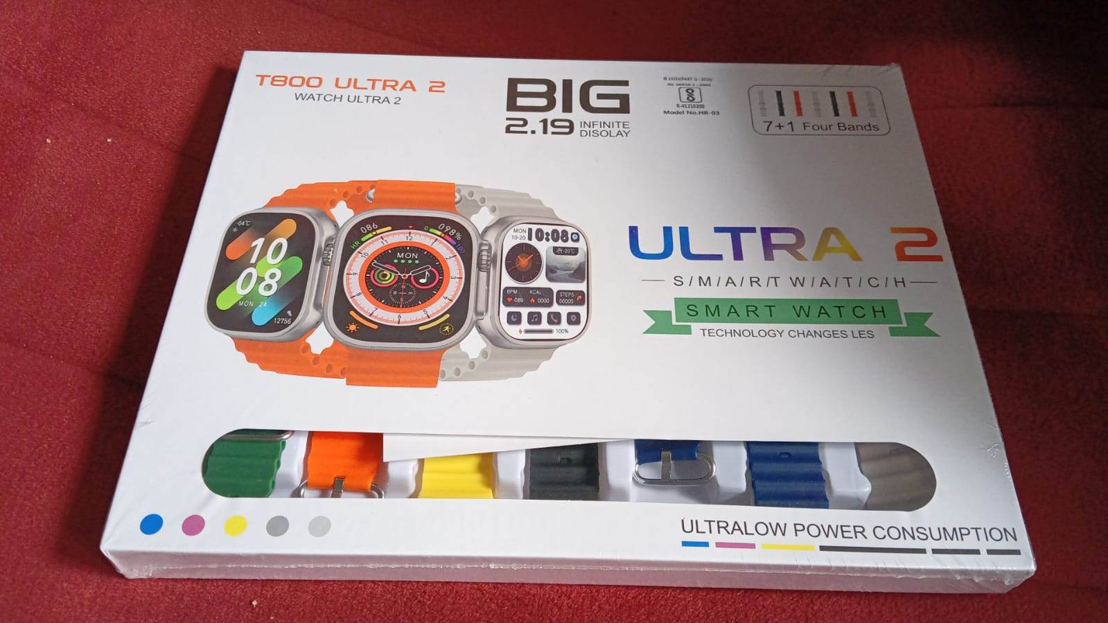 7 in 1 Ultra Smart watch Combo with Seven Classic Straps & Transparent Screen Guard (1 Set / Mix Color) - infinityexculsivestore.com
