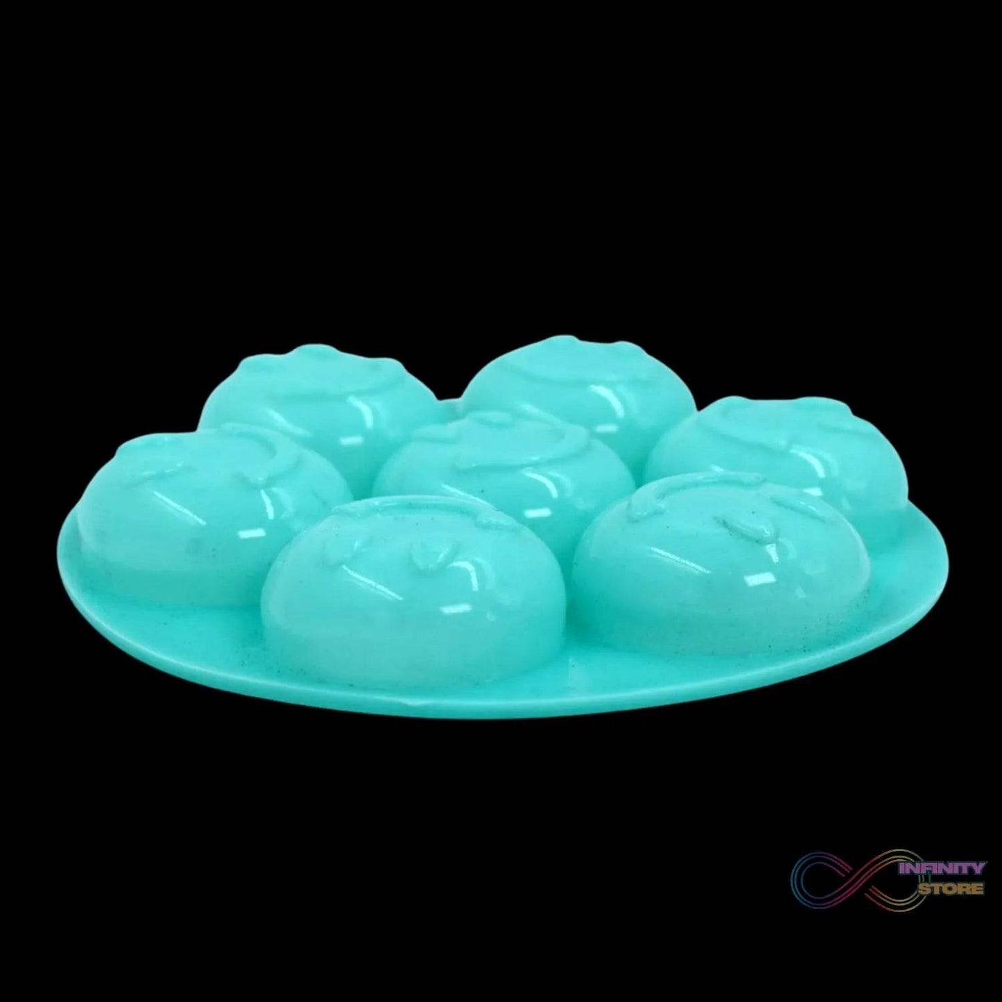 7cavity smiley shape chocolate mold tray cake baking mold Flexible silicone chocolate making tool - infinityexculsivestore.com
