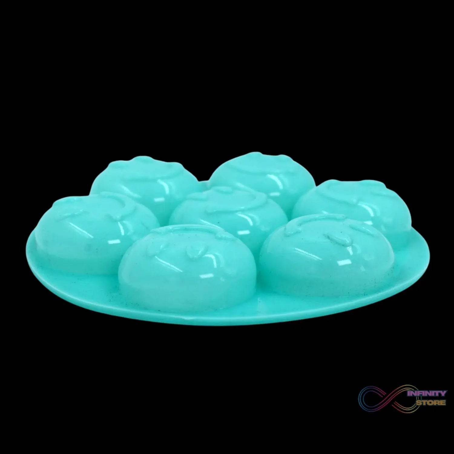7cavity smiley shape chocolate mold tray cake baking mold Flexible silicone chocolate making tool - infinityexculsivestore.com