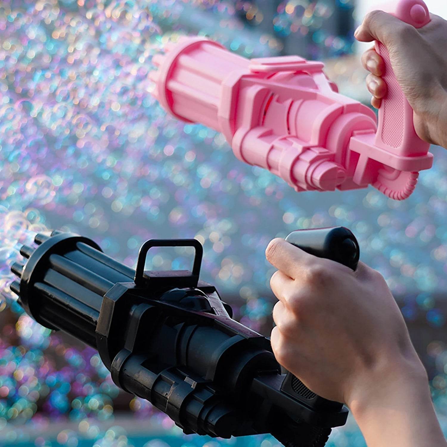 8-Hole battery operated Bubbles Gun Toys for Boys and Girls - infinityexculsivestore.com