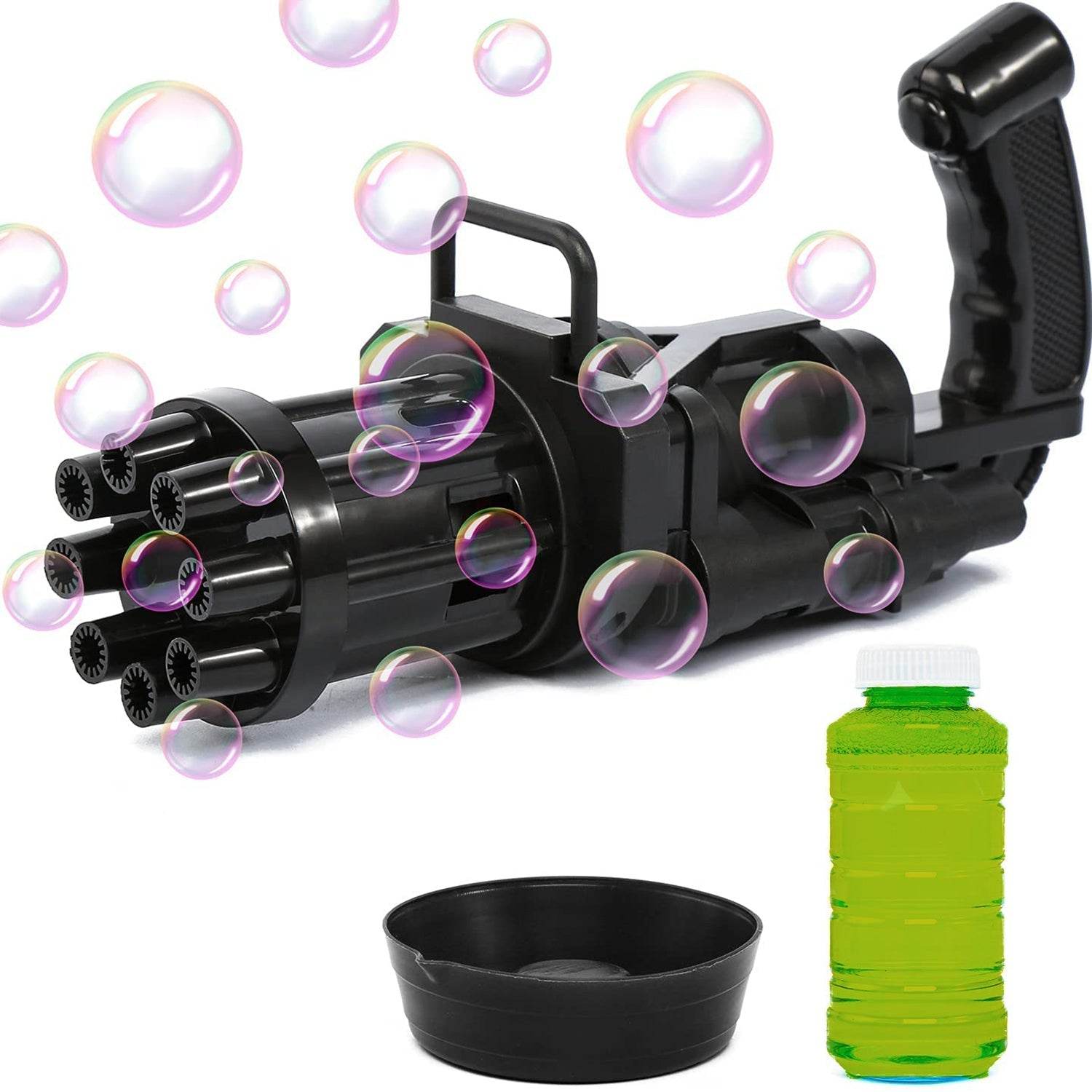 8-Hole battery operated Bubbles Gun Toys for Boys and Girls - infinityexculsivestore.com