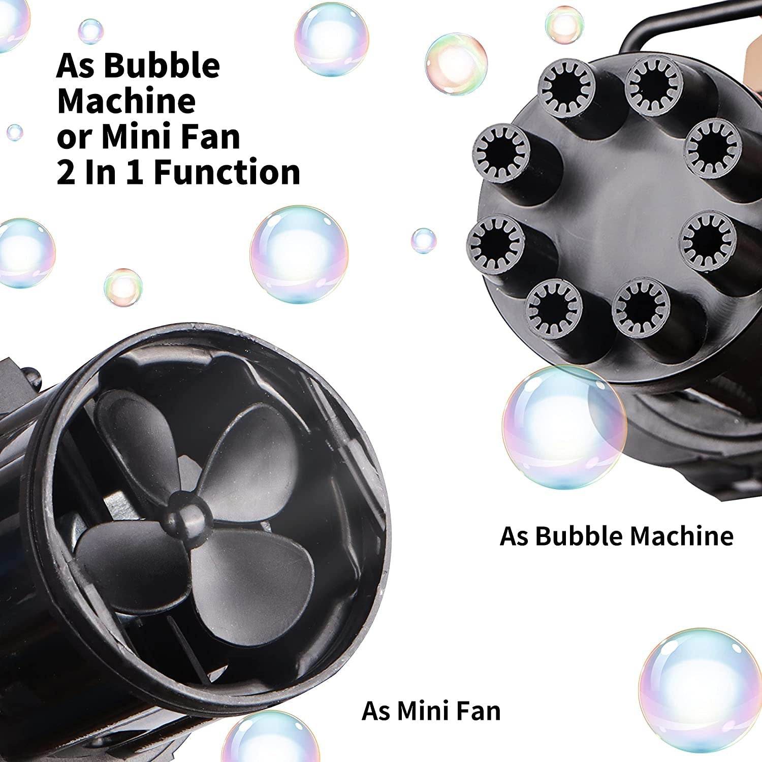 8-Hole battery operated Bubbles Gun Toys for Boys and Girls - infinityexculsivestore.com