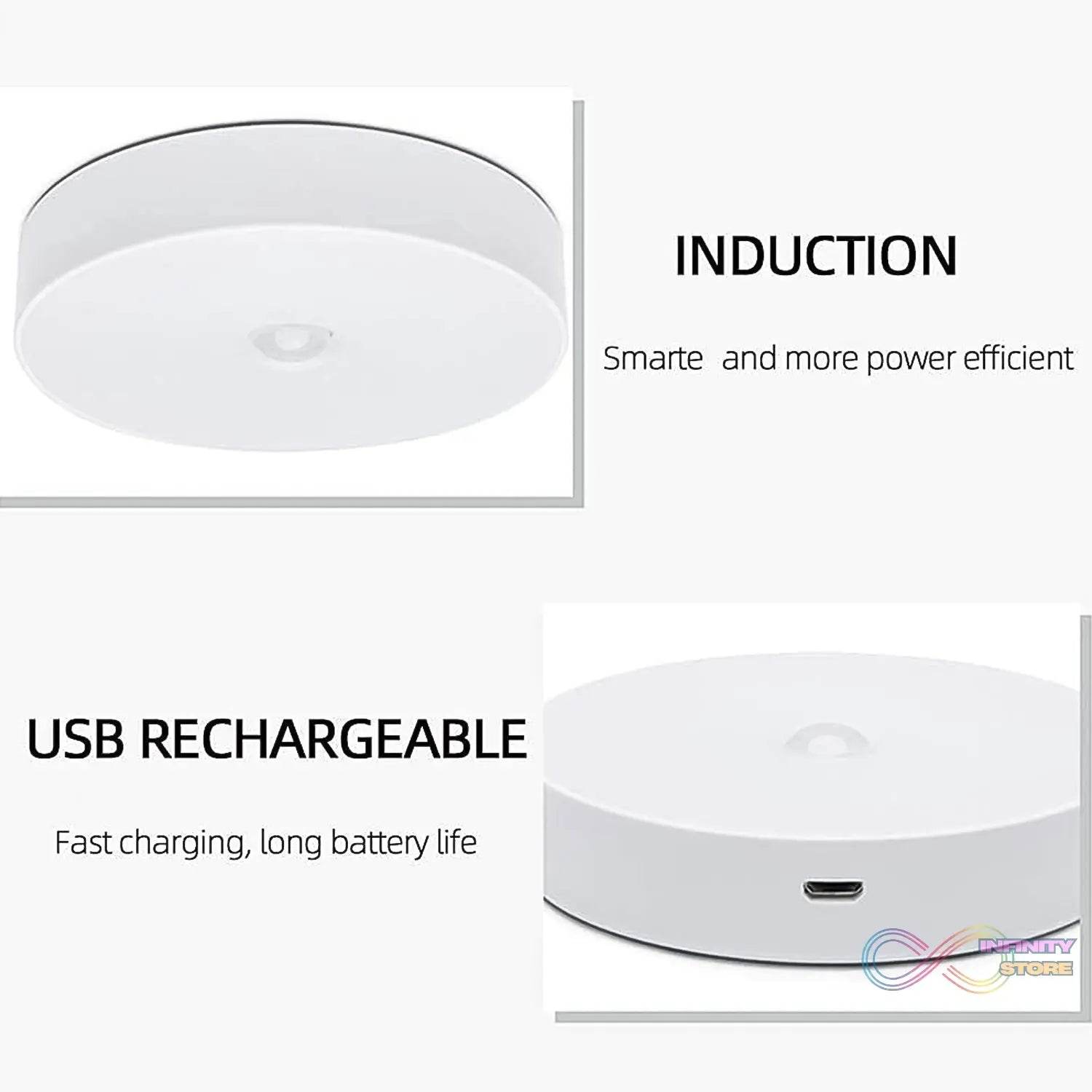 8 LED Night Lights With USB Charging & Double-Sided Adhesive Pads (1 Pc) - infinityexculsivestore.com