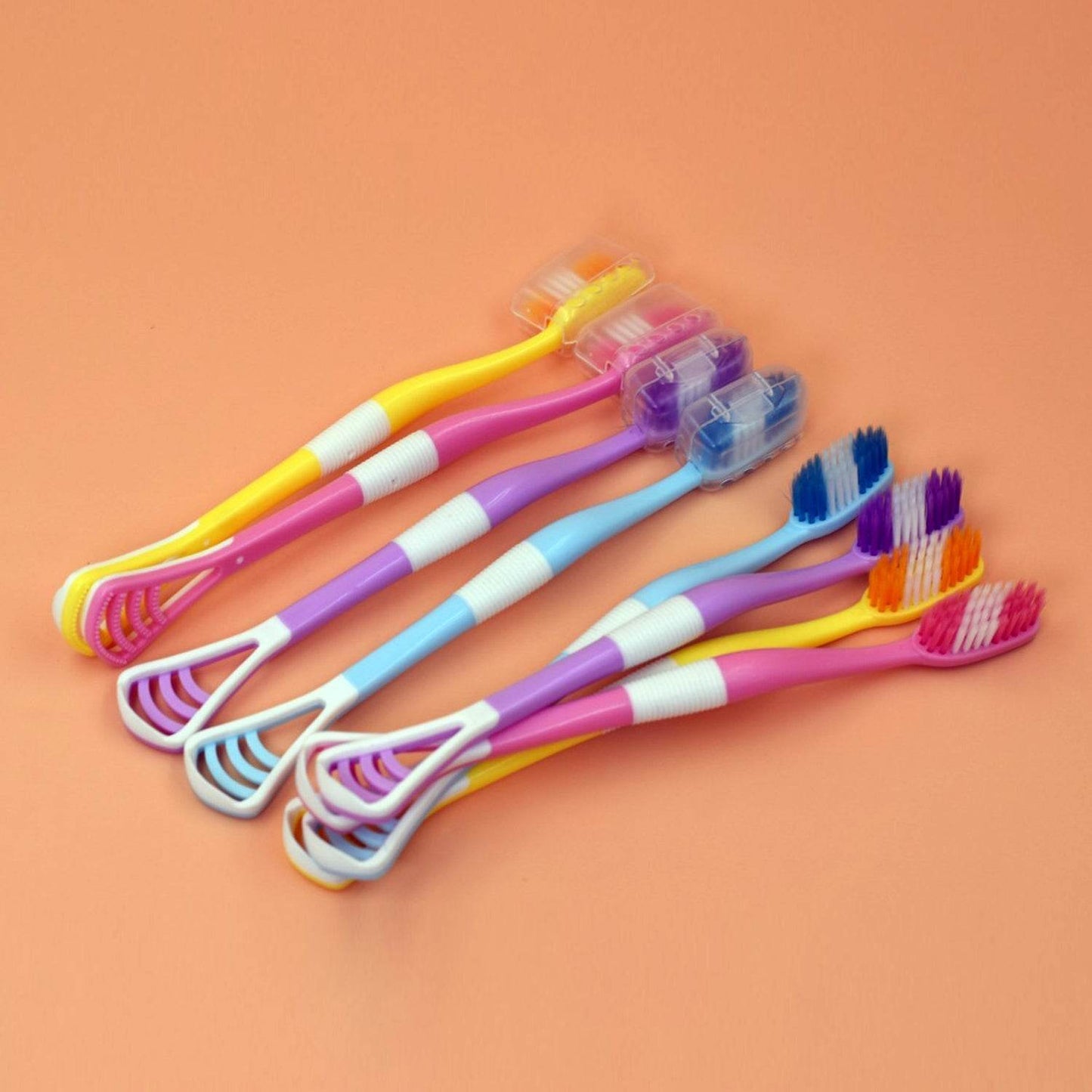 8 Pc 2-in-1 Toothbrush Case for Family Use - infinityexculsivestore.com