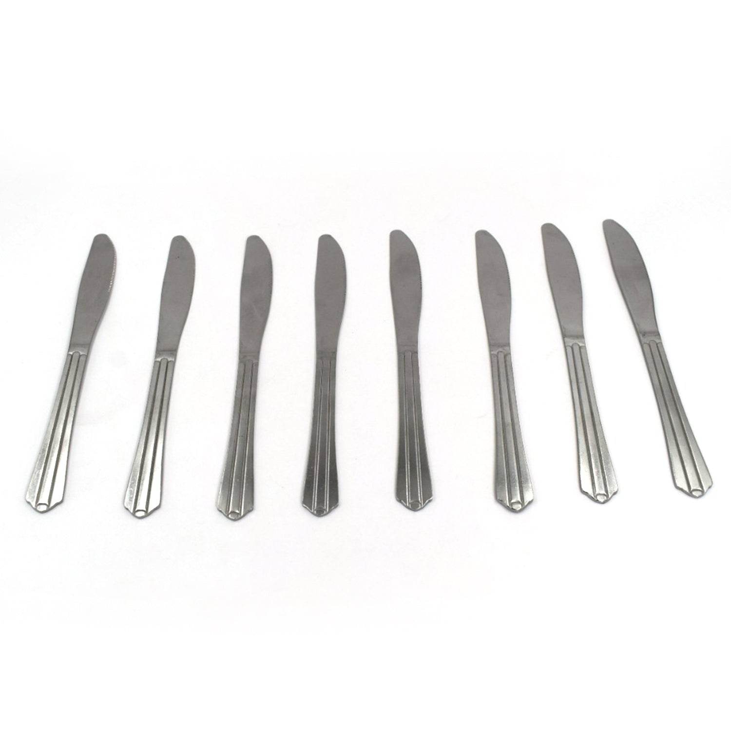 8 Pieces Dinner Knife Cutlery Set Used for Salad sandwich and Portable to be Taken for Outing or Picnic - infinityexculsivestore.com