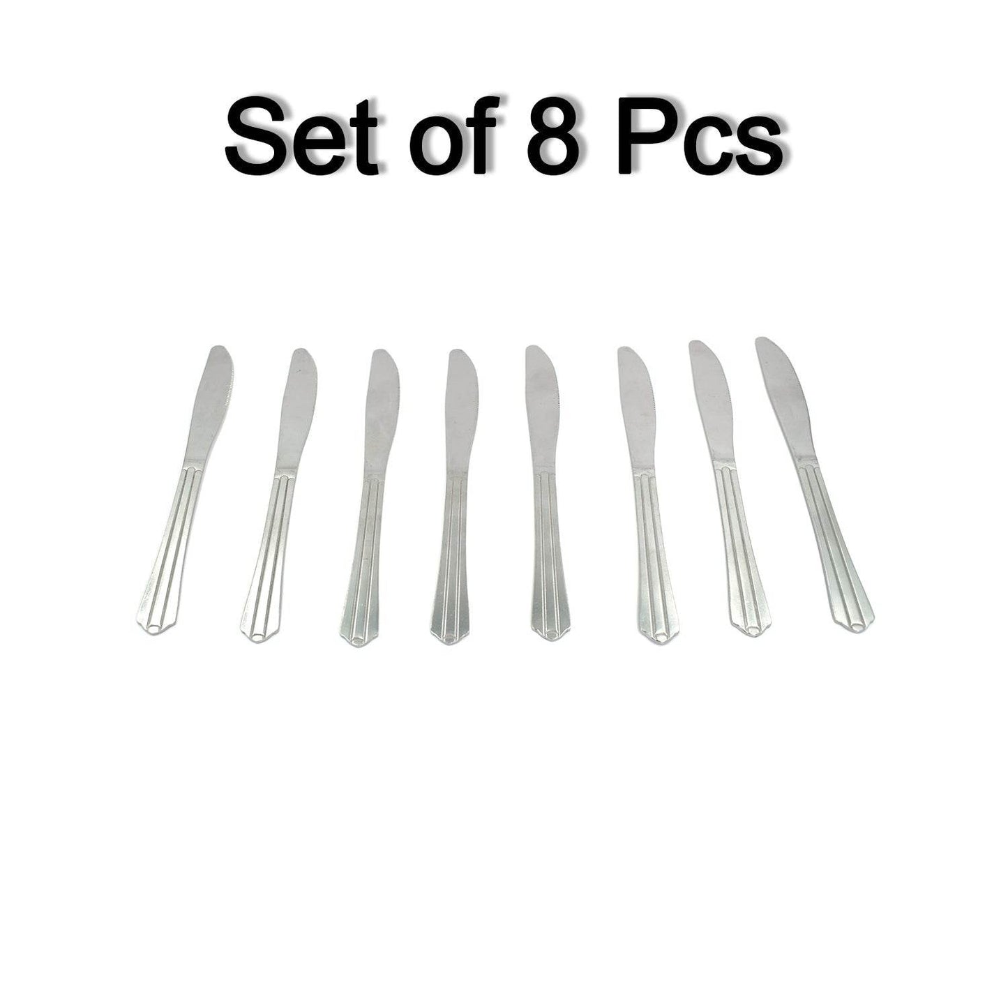 8 Pieces Dinner Knife Cutlery Set Used for Salad sandwich and Portable to be Taken for Outing or Picnic - infinityexculsivestore.com