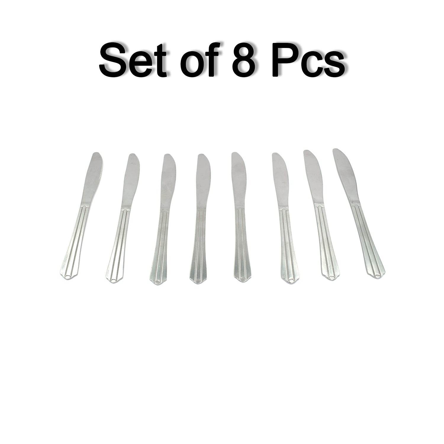 8 Pieces Dinner Knife Cutlery Set Used for Salad sandwich and Portable to be Taken for Outing or Picnic - infinityexculsivestore.com