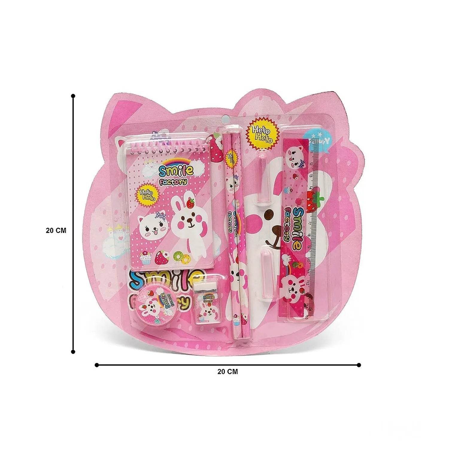 8 in1 Mix Stationery Gift Set for Kids, Stationary Set Including Pencil Ruler Rubber Pencil Sharpener, Pencil Cover, School, Office Product Gift - infinityexculsivestore.com