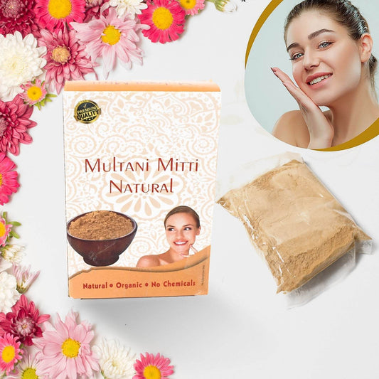 80gram Herbal Tan Removing Multani Mitti Face Pack For Skin Care Age Group - infinityexculsivestore.com