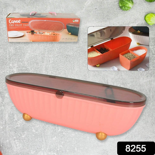 8255Β Spice Bottle Spice Jar Durable Spice Seasoning Box, Jar Food Grade Spoon Seasoning Case for Kitchen / Dry fruit Tray (1 Pc) - infinityexculsivestore.com