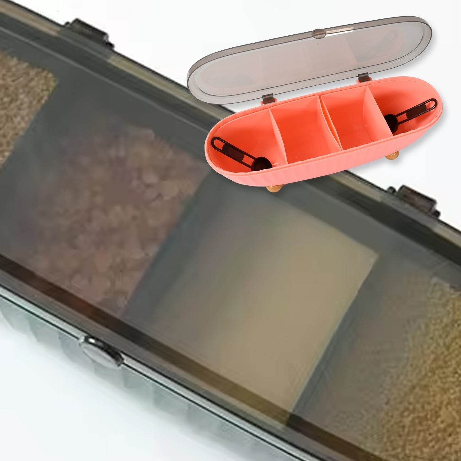 8255 Spice Bottle Spice Jar Durable Spice Seasoning Box, Jar Food Grade Spoon Seasoning Case for Kitchen / Dry fruit Tray (1 Pc) - infinityexculsivestore.com
