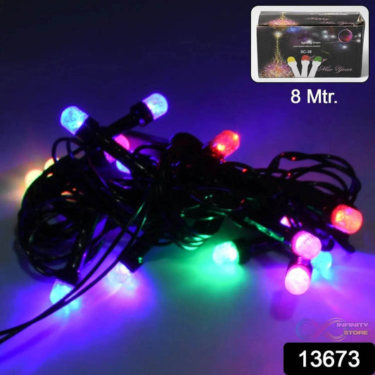 8Mtr Home Decoration Diwali & Wedding LED Christmas String Light (30L 8 Mtr) - infinityexculsivestore.com