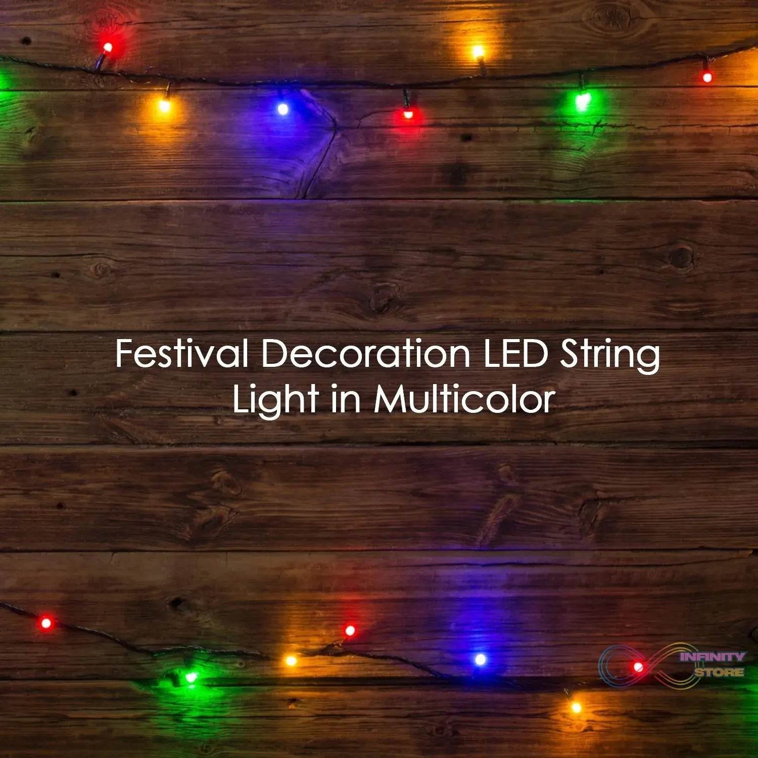 8Mtr Home Decoration Diwali & Wedding LED Christmas String Light (30L 8 Mtr) - infinityexculsivestore.com
