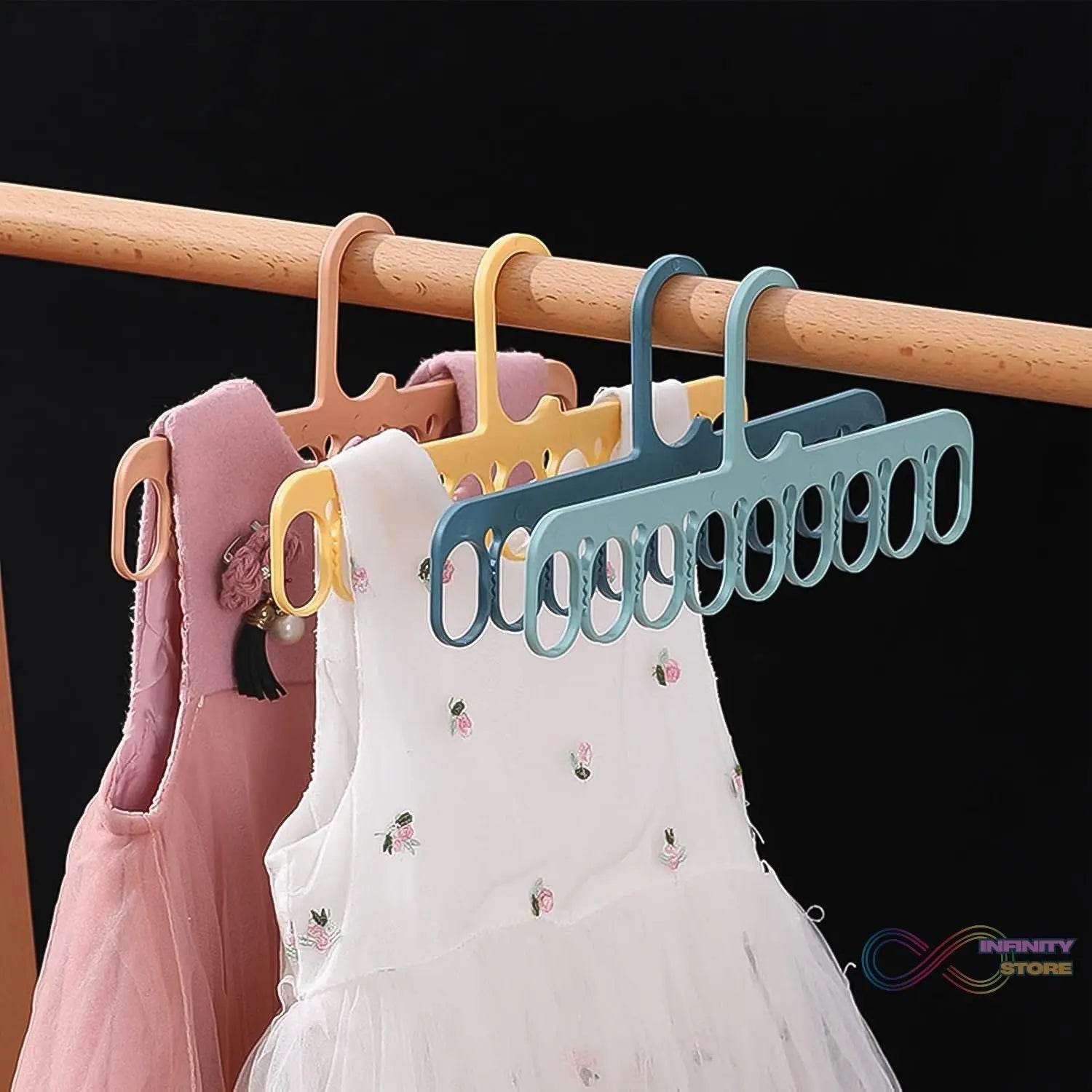 9-Hole Clothes Hangers Organizer Multifunction Hanger (1 Pc) - infinityexculsivestore.com