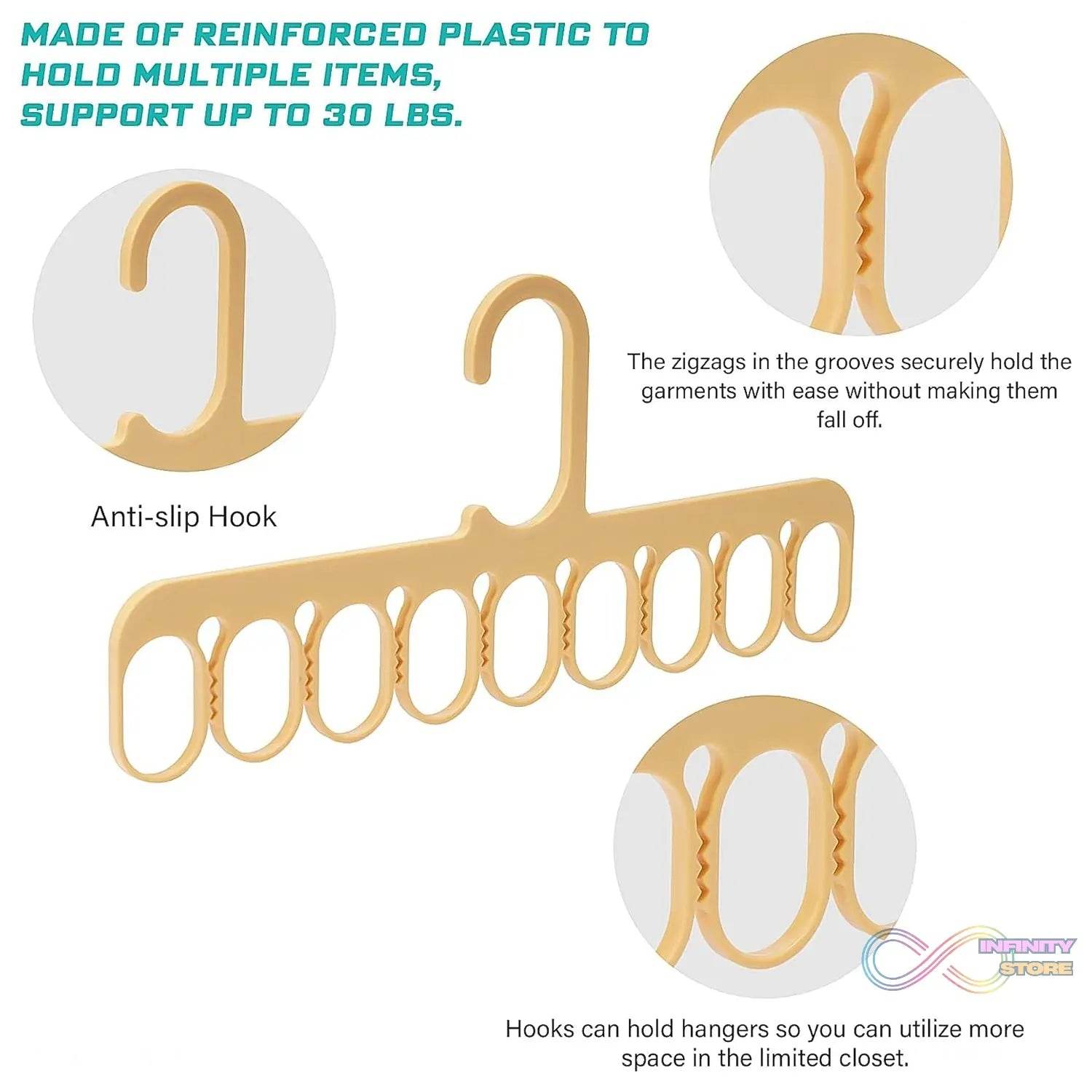 9-Hole Clothes Hangers Organizer Multifunction Hanger (1 Pc) - infinityexculsivestore.com