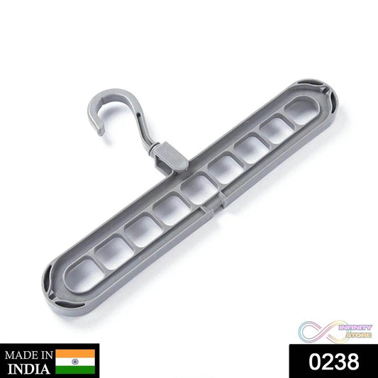 9 Hole Plastic Hanger Hanging hook Indoor Wardrobe Clothes Organization Storage Balcony Windowsill Suit Racks - infinityexculsivestore.com
