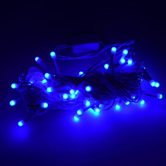 9MTR HOME DECORATION DIWALI & WEDDING LED CHRISTMAS STRING LIGHT INDOOR AND OUTDOOR LIGHT ,FESTIVAL DECORATION LED STRING LIGHT, ONE COLOR LIGHT ( 9 MTR Blue Color) - infinityexculsivestore.com