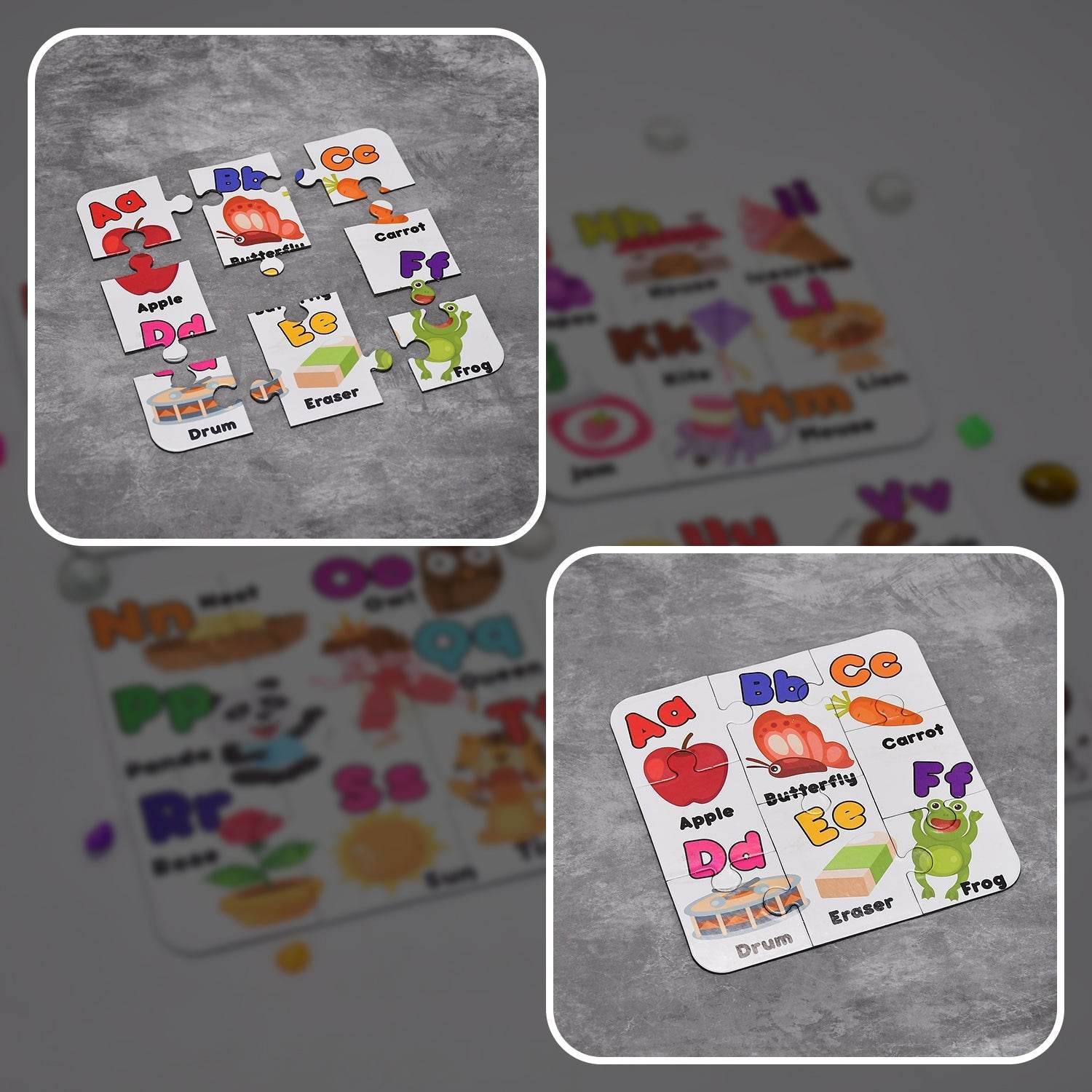 ABC Jigsaw Puzzle Toy for Children (4 - Pcs Pack) - infinityexculsivestore.com