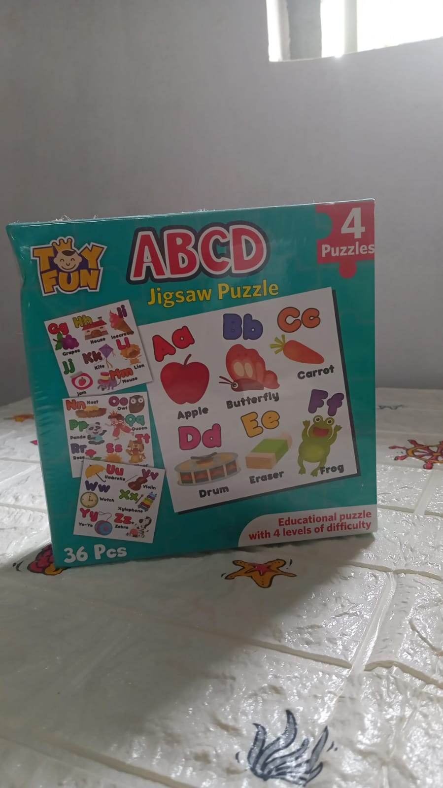 ABC Jigsaw Puzzle Toy for Children (4 - Pcs Pack) - infinityexculsivestore.com