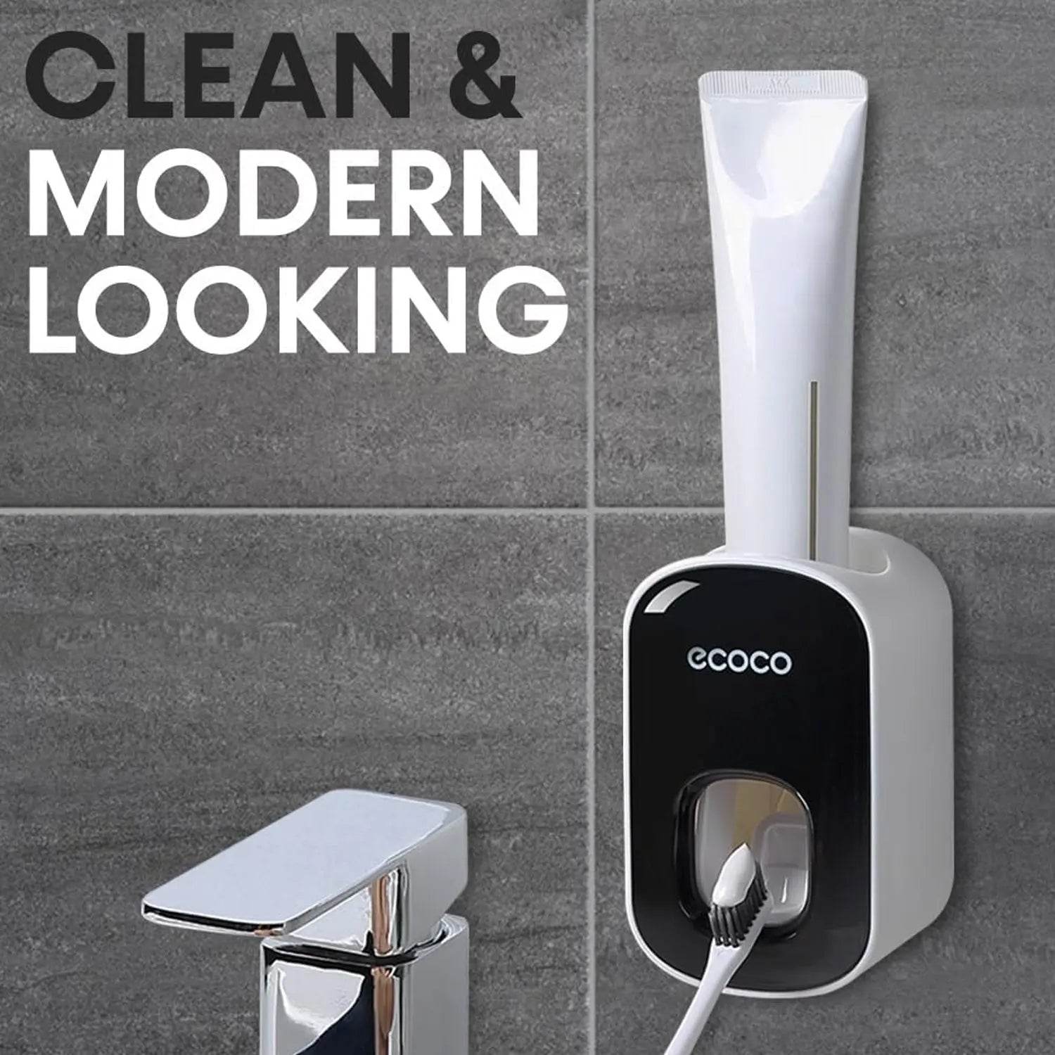 ABS Automatic Toothpaste Dispenser Space Saving for Home Bath Accessory (1 Pc) - infinityexculsivestore.com