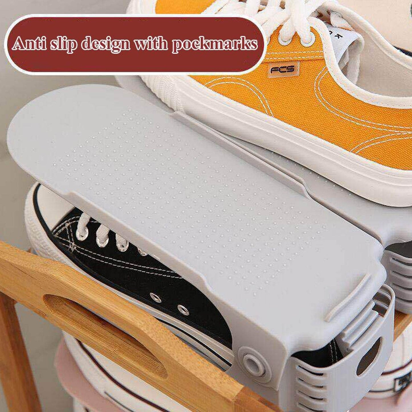ADJUSTABLE FOLDING SHOE SLOTS ORGANIZER. - infinityexculsivestore.com