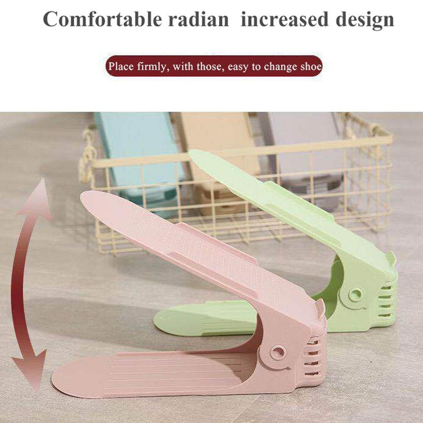 ADJUSTABLE FOLDING SHOE SLOTS ORGANIZER. - infinityexculsivestore.com