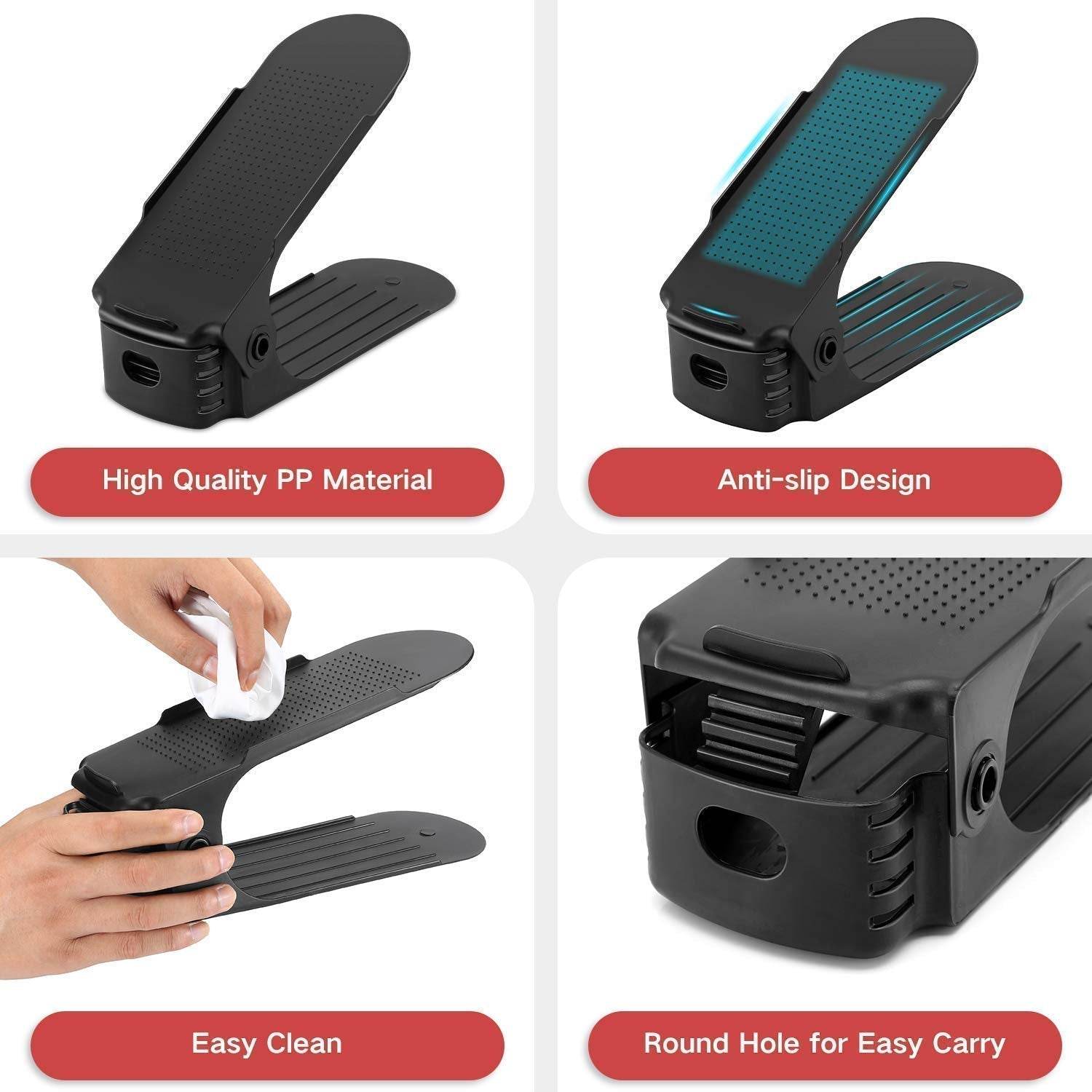 ADJUSTABLE FOLDING SHOE SLOTS ORGANIZER. - infinityexculsivestore.com