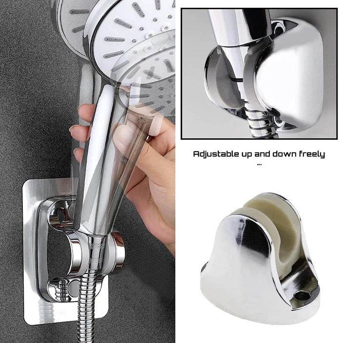 ADJUSTABLE HAND SHOWER HOLDER WITH FIXING SCREWS ADJUSTABLE BRACKET FOR BATHROOM (Loose) - infinityexculsivestore.com
