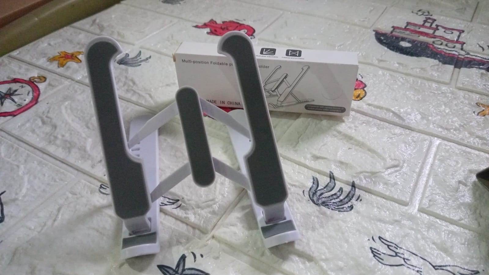 ADJUSTABLE TABLET STAND HOLDER WITH BUILT-IN FOLDABLE LEGS AND HIGH QUALITY FIBRE - infinityexculsivestore.com