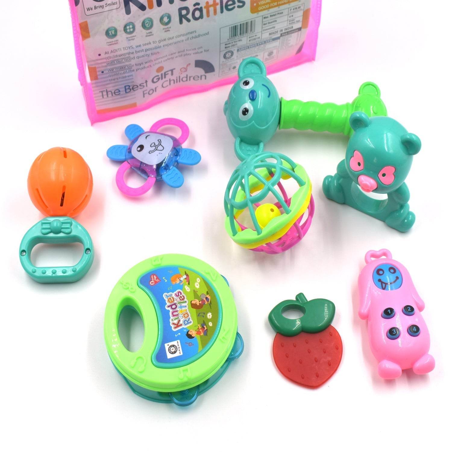 AT37 Rattles Baby Toy and game for kids for playing and enjoying purposes. - infinityexculsivestore.com