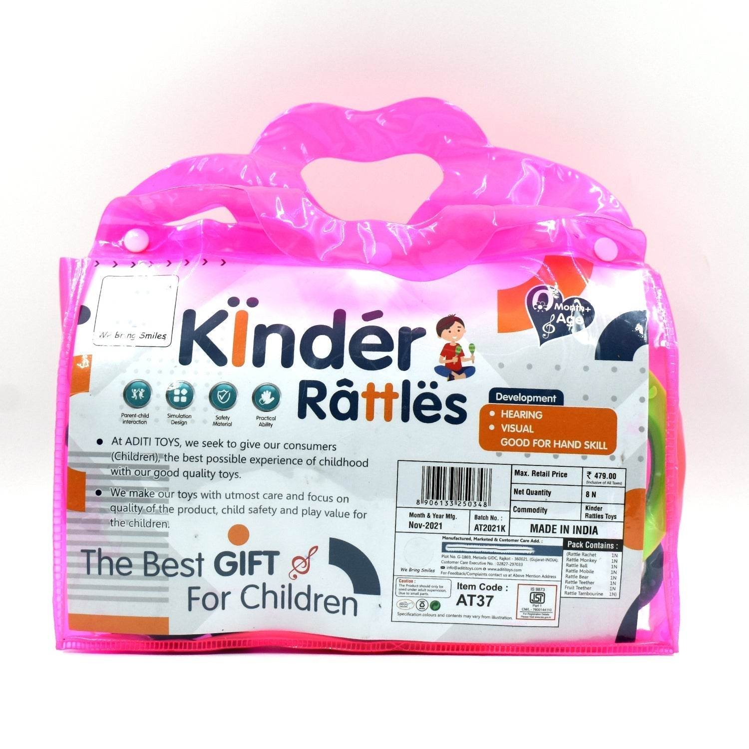 AT37 Rattles Baby Toy and game for kids for playing and enjoying purposes. - infinityexculsivestore.com