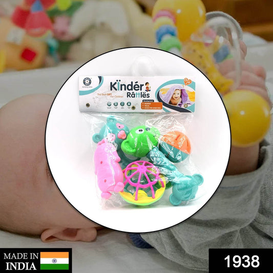 AT38 5Pc Rattles Baby Toy and game for kids and babies for playing and enjoying purposes. - infinityexculsivestore.com