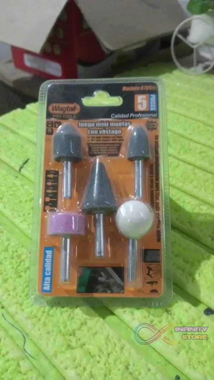 Abrasive Mounted Stone Grinding Wheel Head Grinding Burr Wheel Rotary Tools Set 5 Pcs - infinityexculsivestore.com