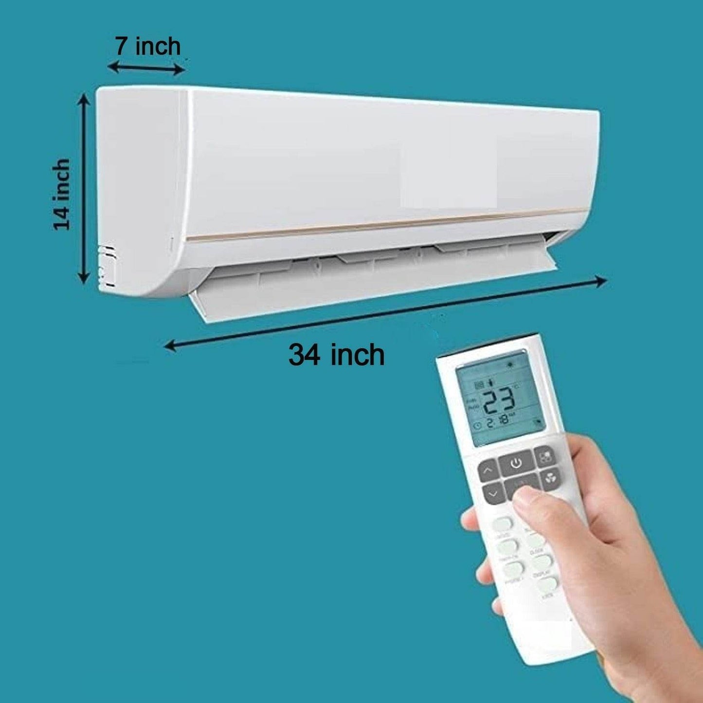 Ac Cover Air Conditioning Dust Cover Folding Designer Ac Cover For Indoor Split Cover Washable Foldable Dustproof Cover ( approx 1 Ton / Mix Design / 1 Pc) (ac curtain) - infinityexculsivestore.com