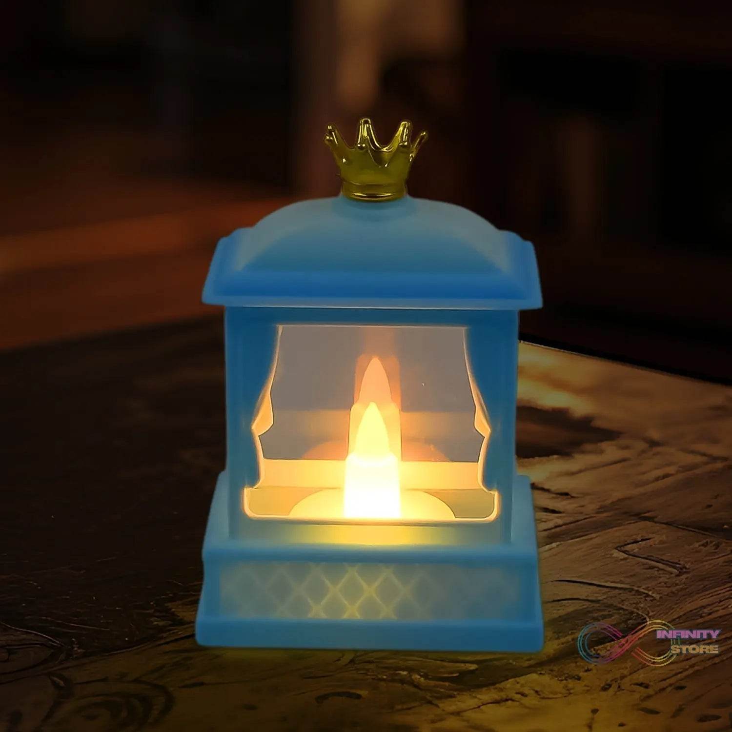 Acrylic Battery Operated Mini Square LED Lantern (1Pc) - infinityexculsivestore.com