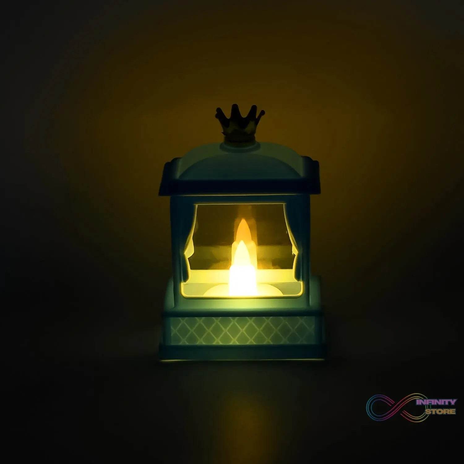 Acrylic Battery Operated Mini Square LED Lantern (1Pc) - infinityexculsivestore.com