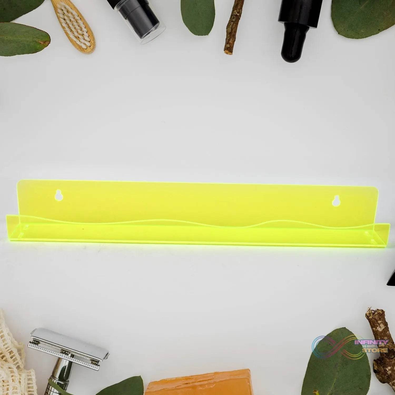Acrylic Floating Shelves Wall Mounted Shelves (1 Pc / 38 Cm Long) - infinityexculsivestore.com