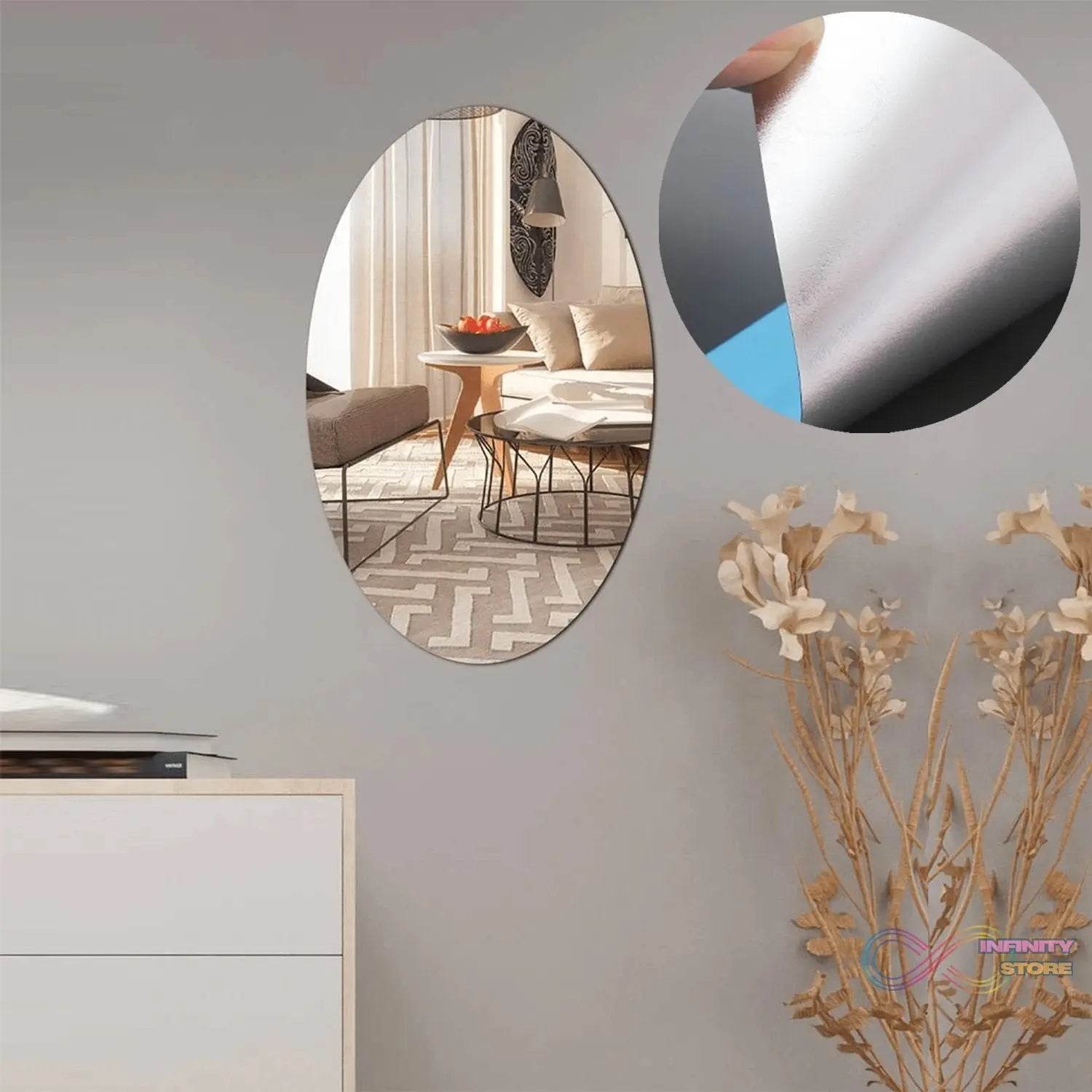 Adhesive Bathroom Mirror Wall - infinityexculsivestore.com