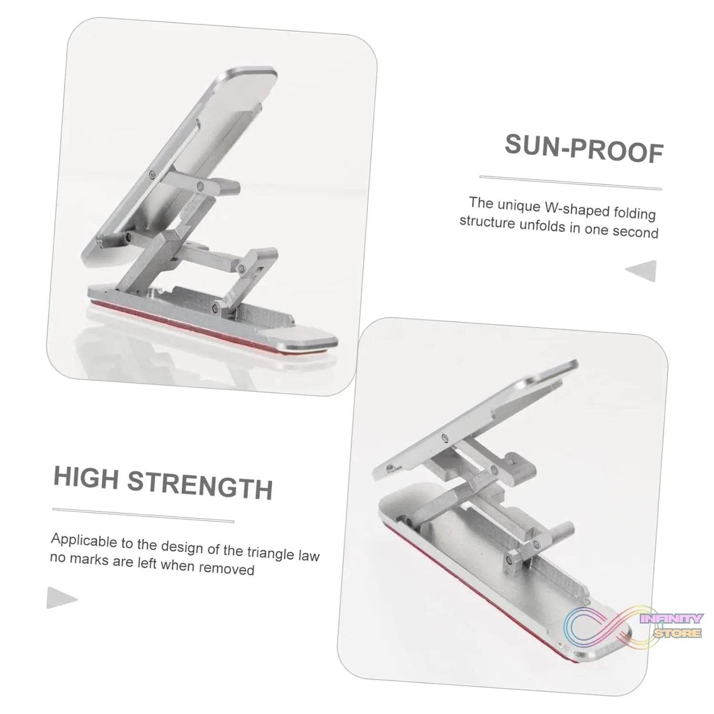 Adhesive Folding Bracket Phone Stand (1 Pc) - infinityexculsivestore.com
