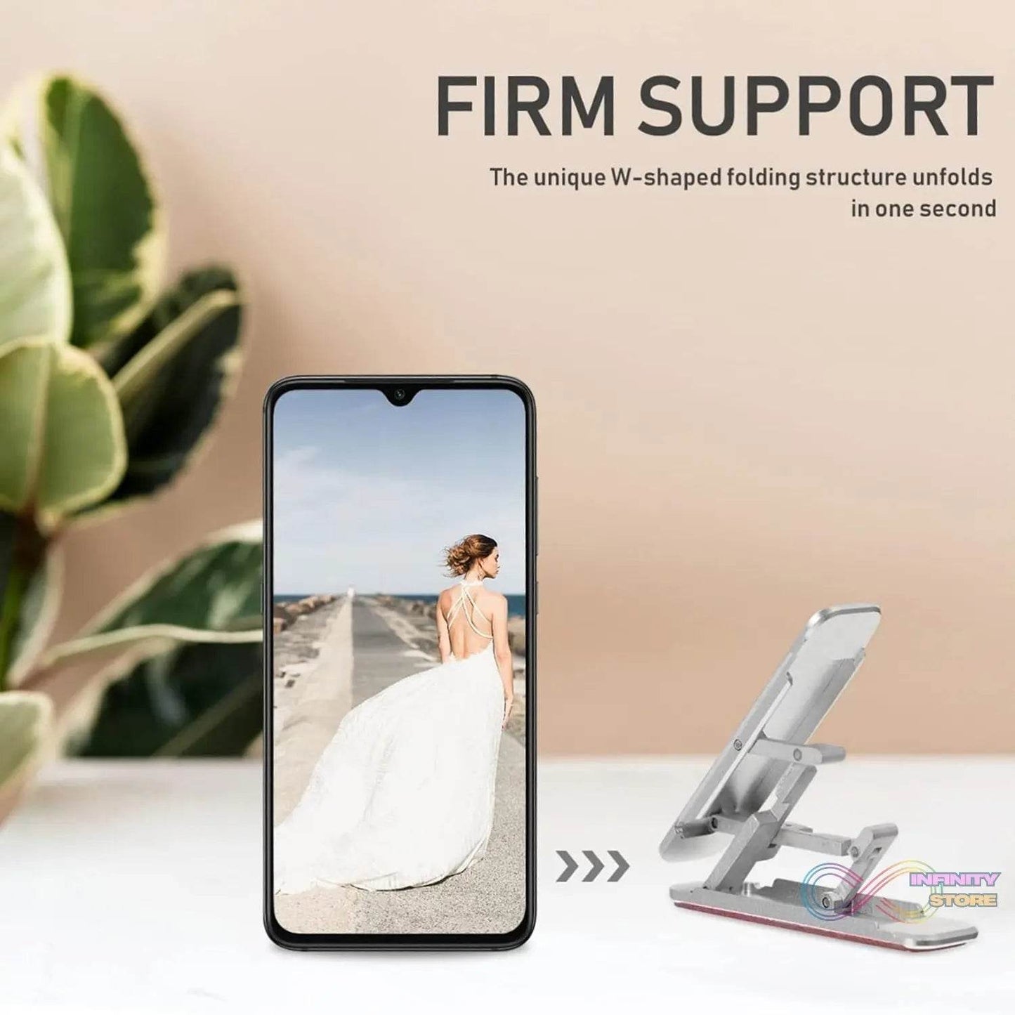 Adhesive Folding Bracket Phone Stand (1 Pc) - infinityexculsivestore.com