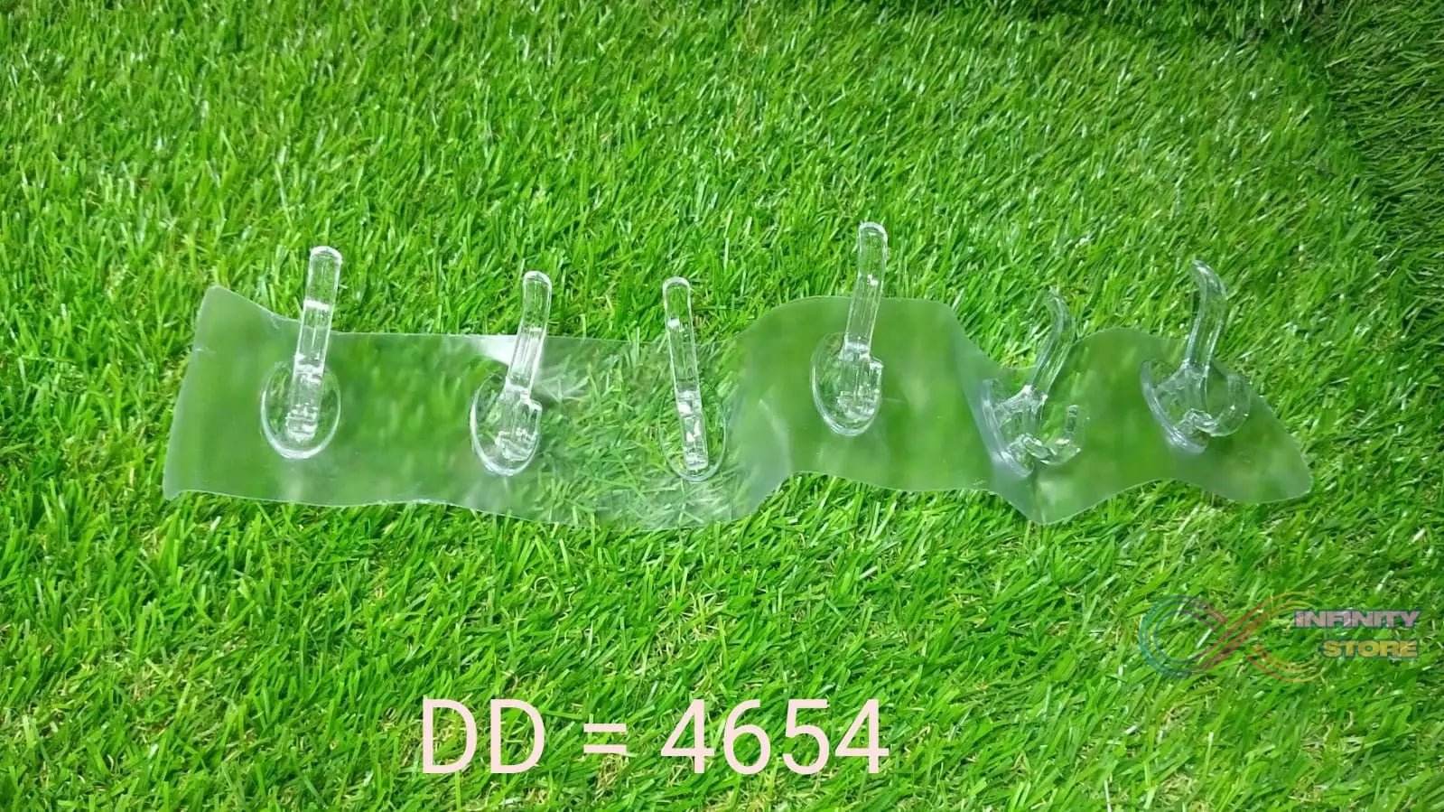 Adhesive Golden & Transparent Heavy Duty Wall Hook - infinityexculsivestore.com